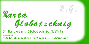 marta globotschnig business card